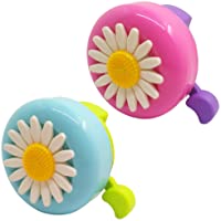 SENHAI 2 campanas de bicicleta para niños- accesorios de campanilla de bicicleta- diseño de flores- anillo de bocina de…